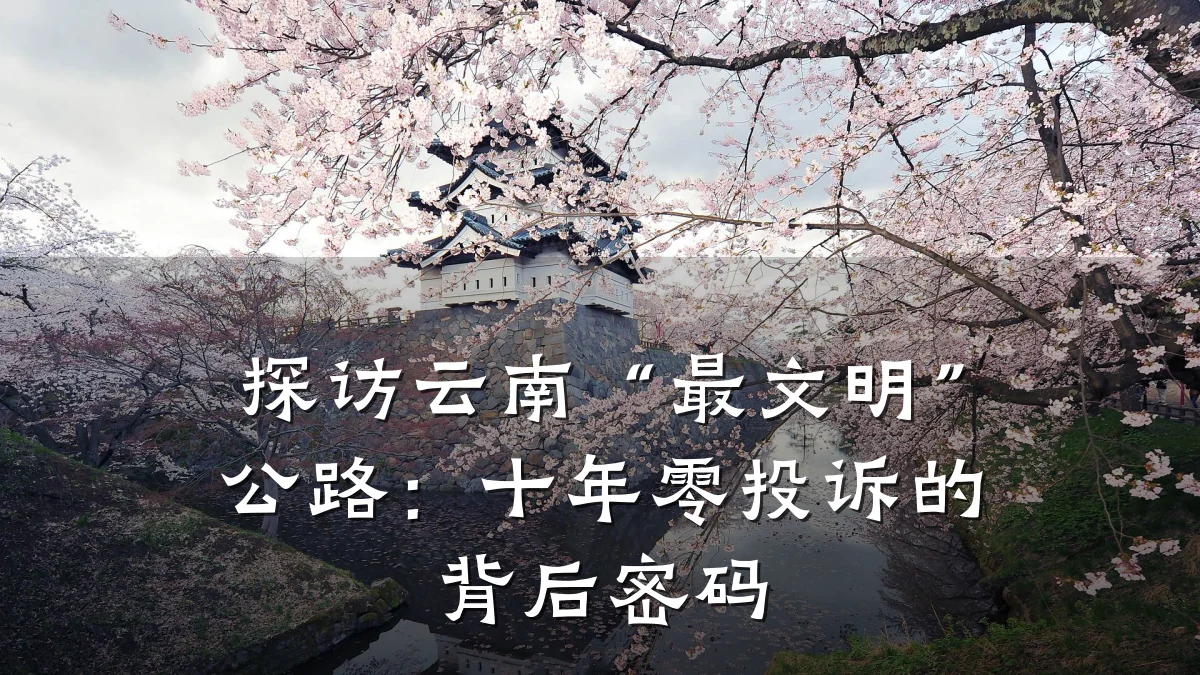 探访云南“最文明”公路:十年零投诉的背后密码