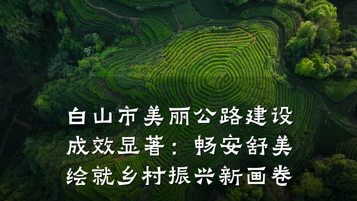 白山市美丽公路建设成效显著：畅安舒美绘就乡村振兴新画卷