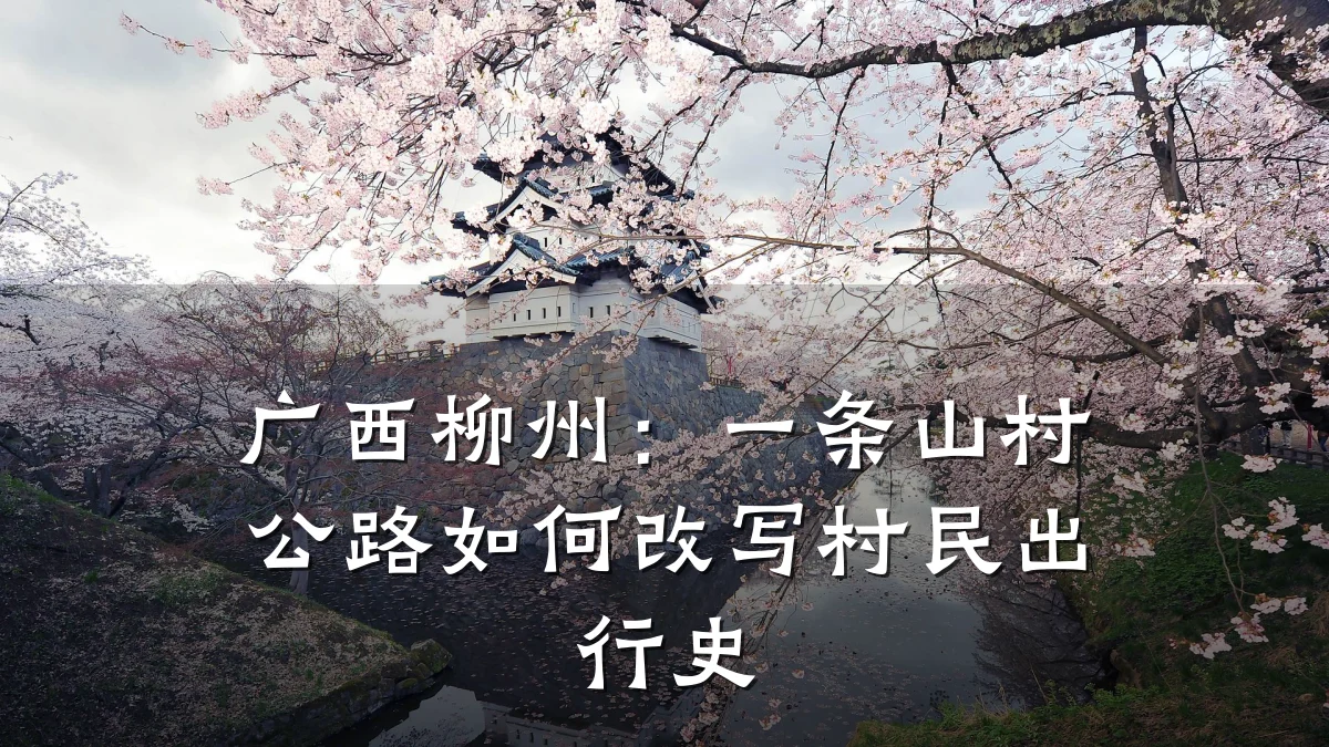 广西柳州：一条山村公路如何改写村民出行史