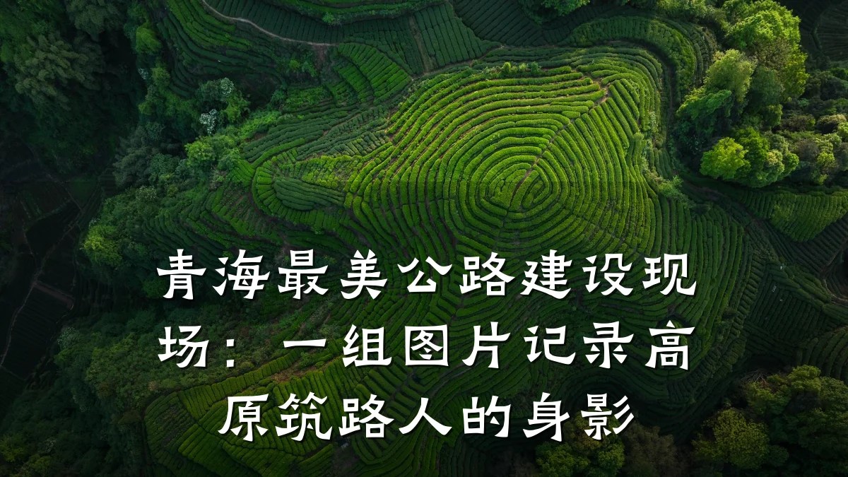 青海最美公路建设现场:一组图片记录高原筑路人的身影