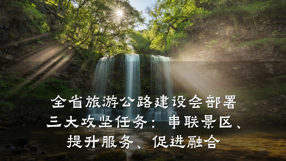 全省旅游公路建设会部署三大攻坚任务：串联景区、提升服务、促进融合