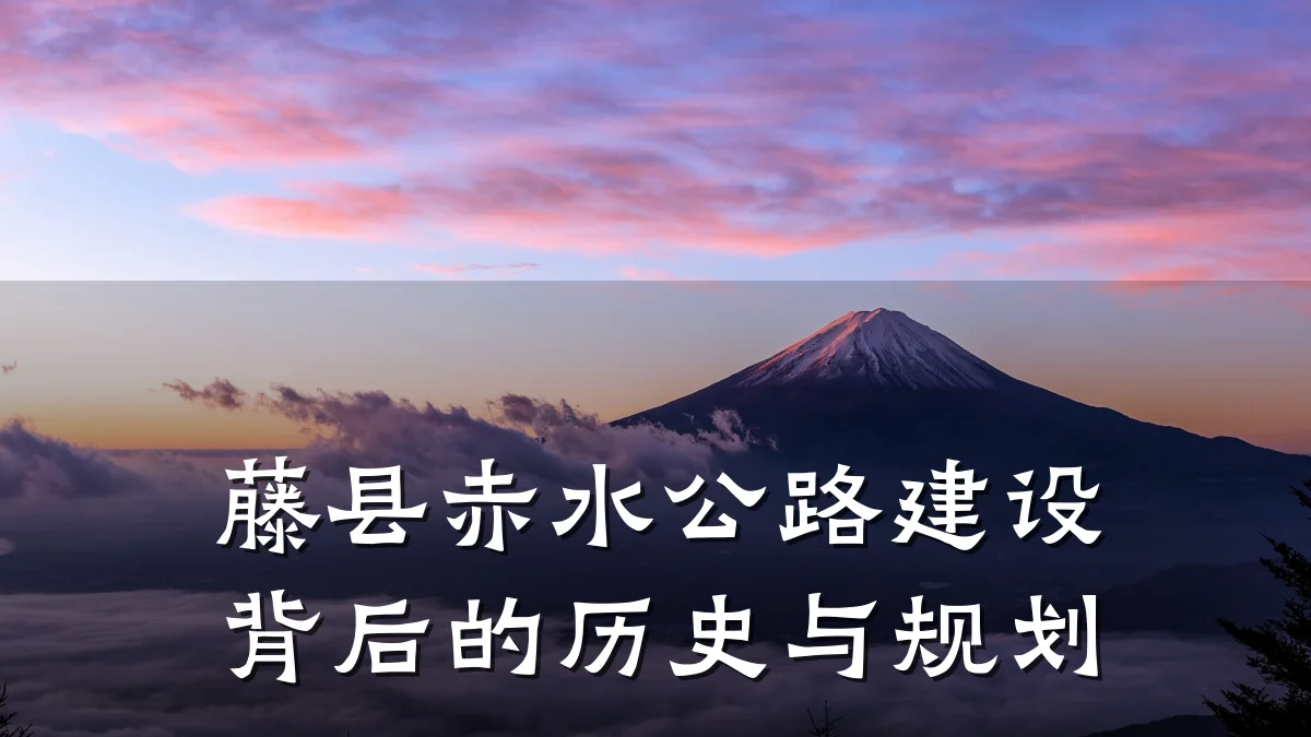 藤县赤水公路建设背后的历史与规划