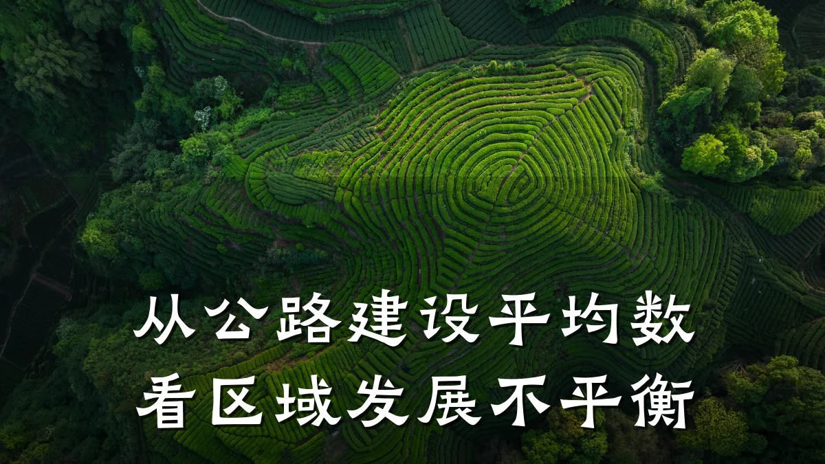 从公路建设平均数看区域发展不平衡