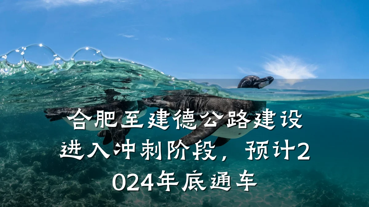 合肥至建德公路建设进入冲刺阶段，预计2024年底通车
