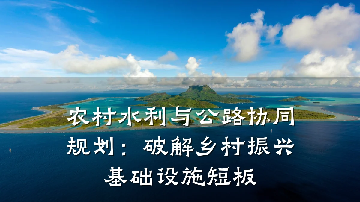 农村水利与公路协同规划:破解乡村振兴基础设施短板