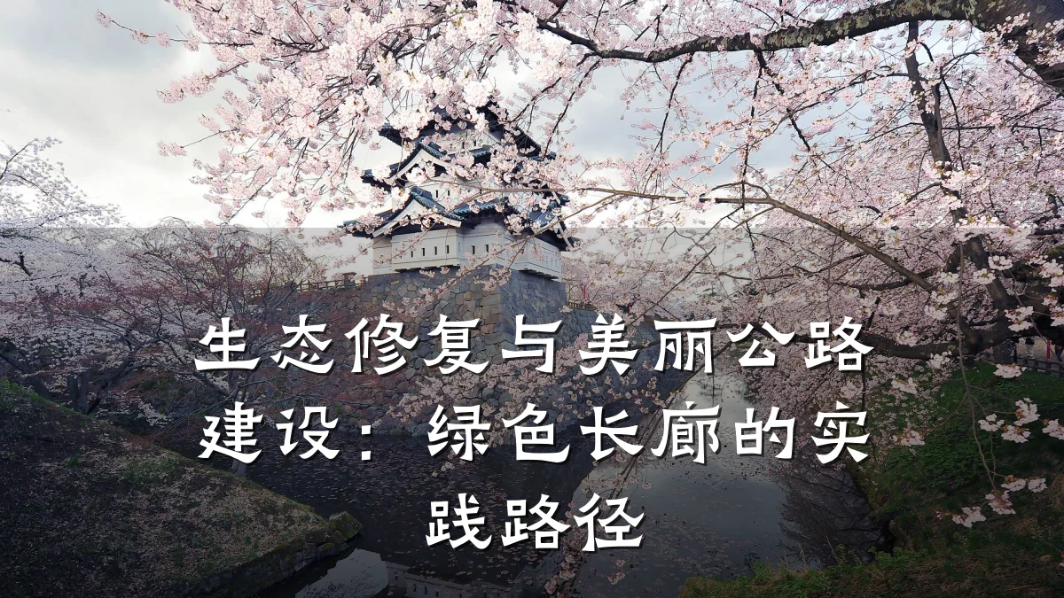 生态修复与美丽公路建设:绿色长廊的实践路径