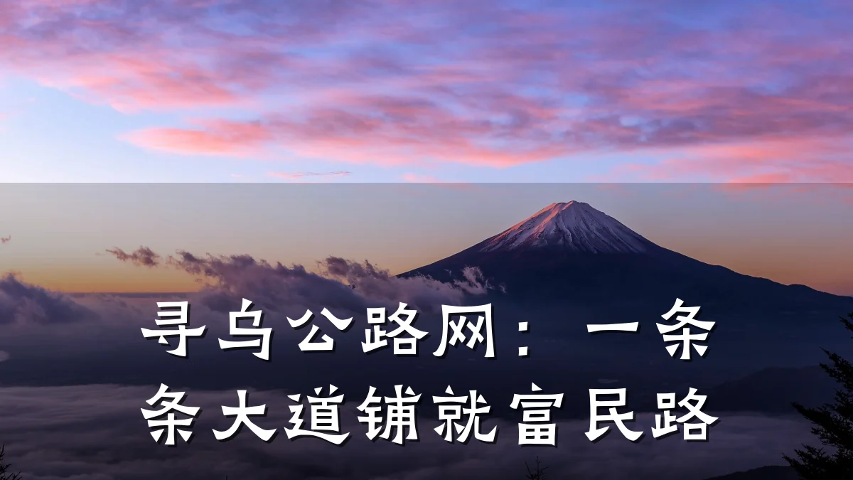 寻乌公路网:一条条大道铺就富民路