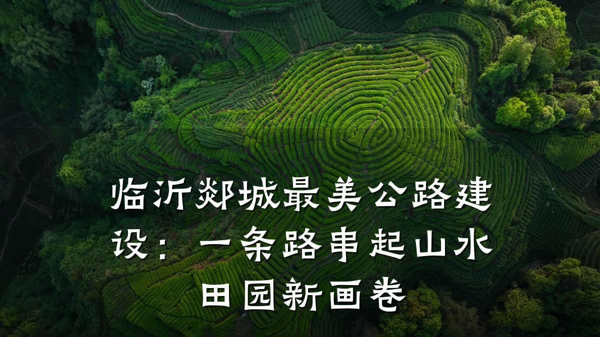 临沂郯城最美公路建设:一条路串起山水田园新画卷