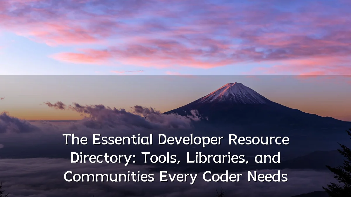 The Essential Developer Resource Directory: Tools, Libraries, and Communities Every Coder Needs
