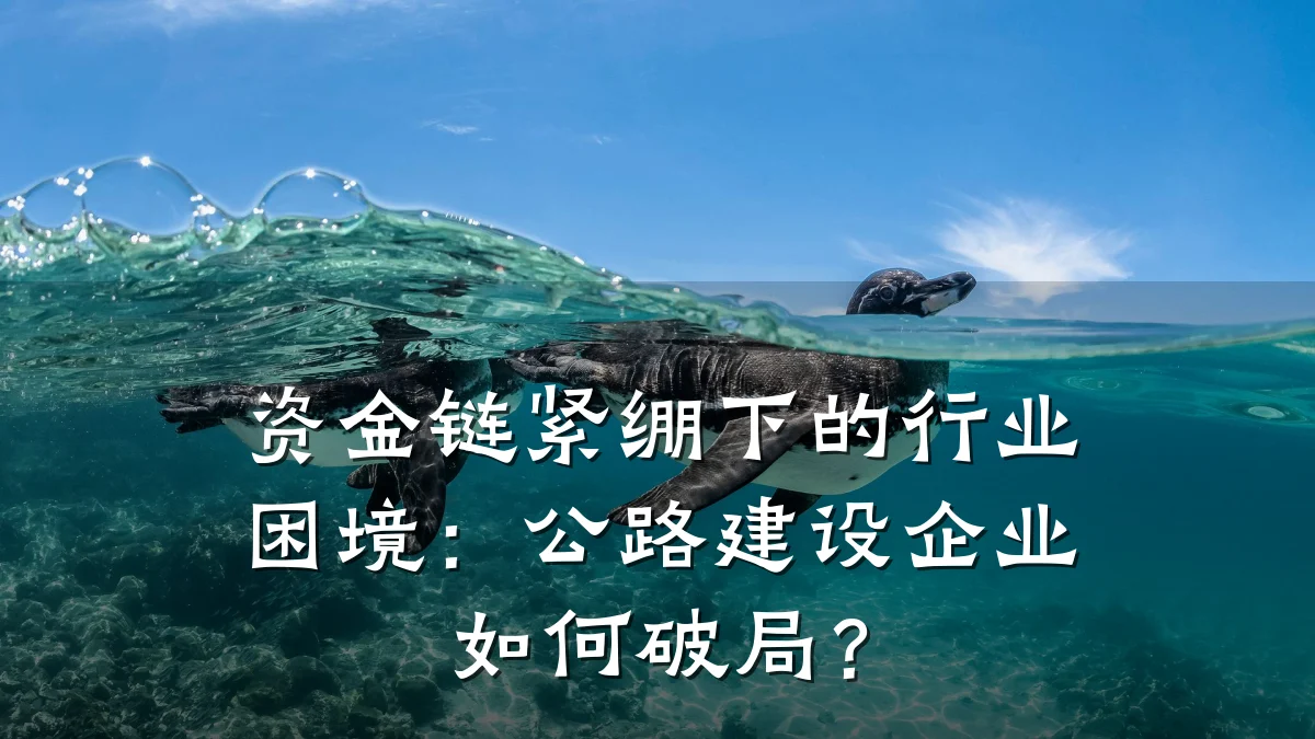 资金链紧绷下的行业困境:公路建设企业如何破局?