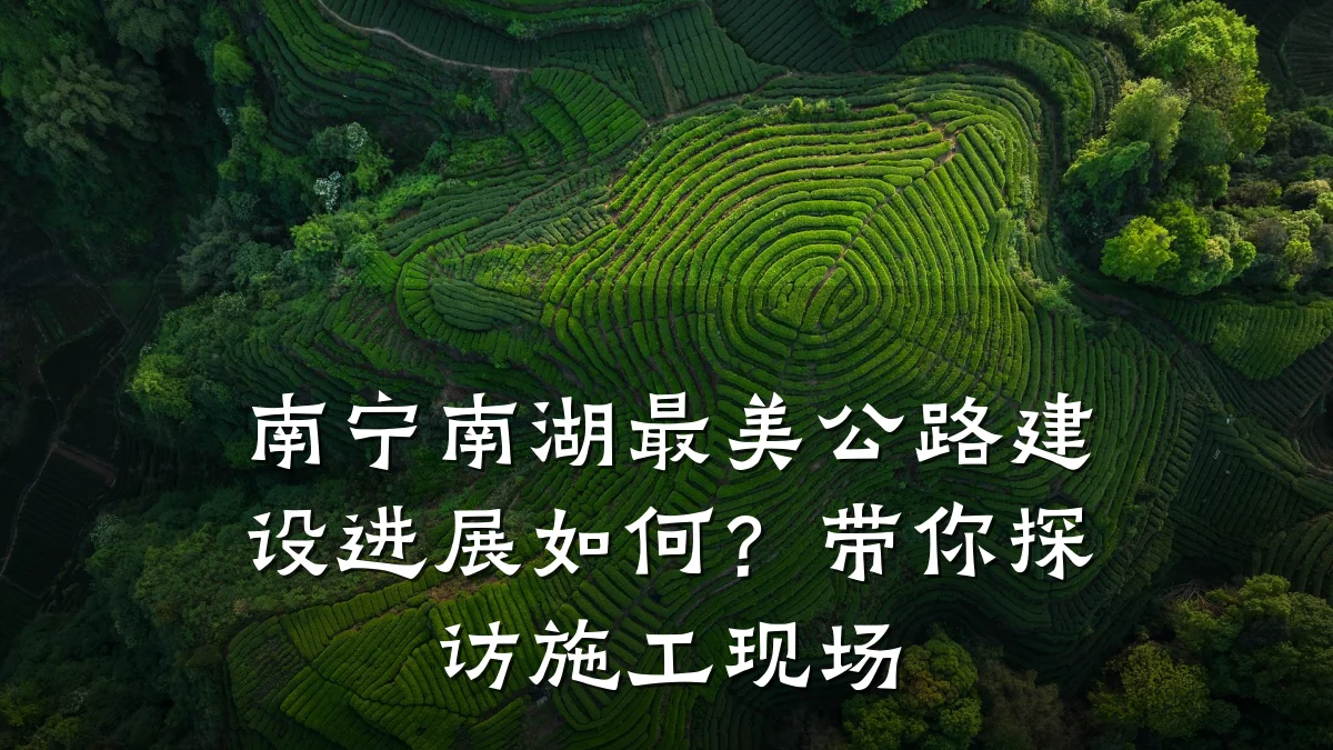 南宁南湖最美公路建设进展如何?带你探访施工现场