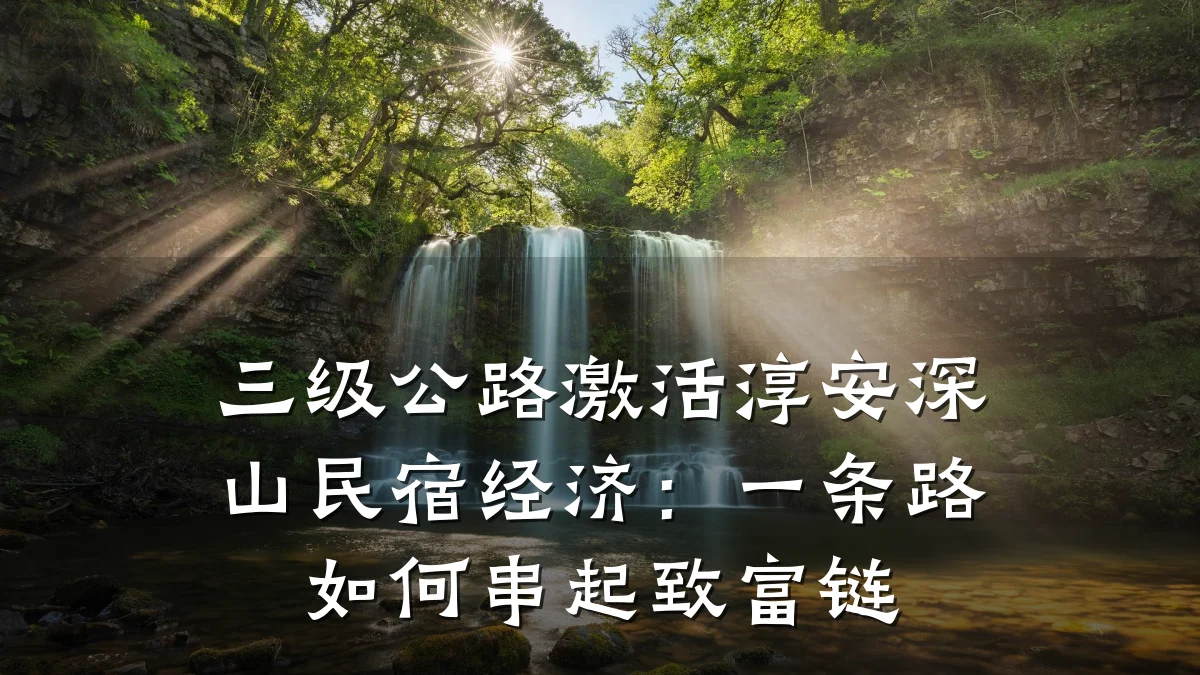 三级公路激活淳安深山民宿经济:一条路如何串起致富链