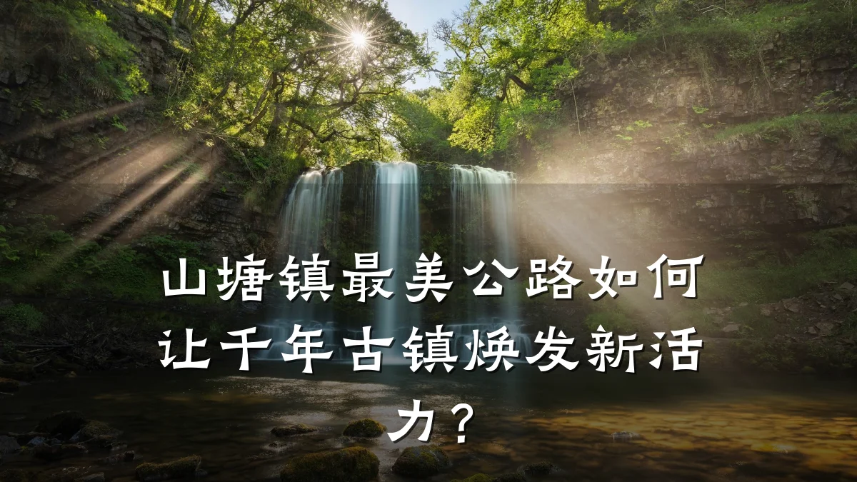 山塘镇最美公路如何让千年古镇焕发新活力?