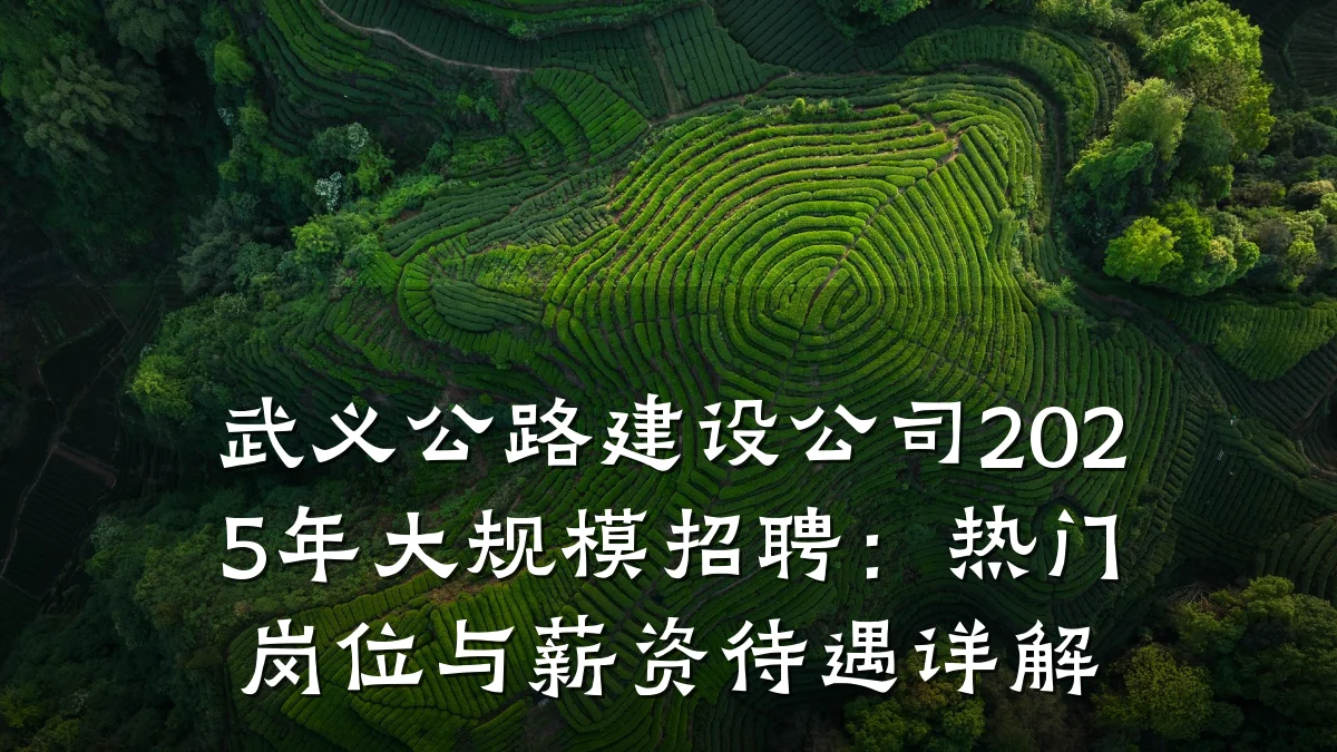 武义公路建设公司2025年大规模招聘:热门岗位与薪资待遇详解