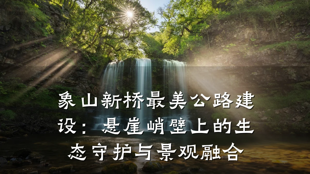 象山新桥最美公路建设:悬崖峭壁上的生态守护与景观融合