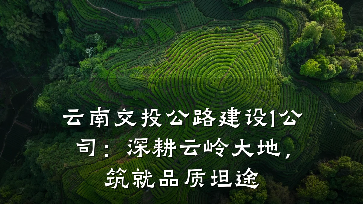 云南交投公路建设1公司:深耕云岭大地,筑就品质坦途