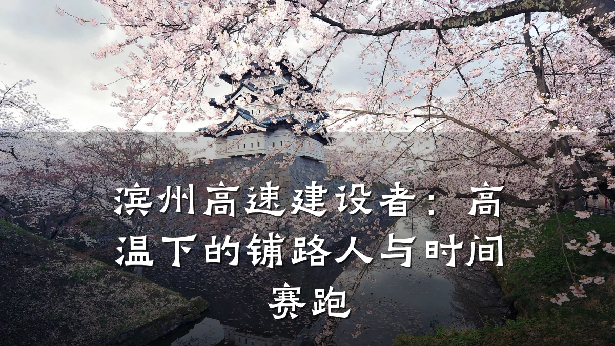 滨州高速建设者:高温下的铺路人与时间赛跑