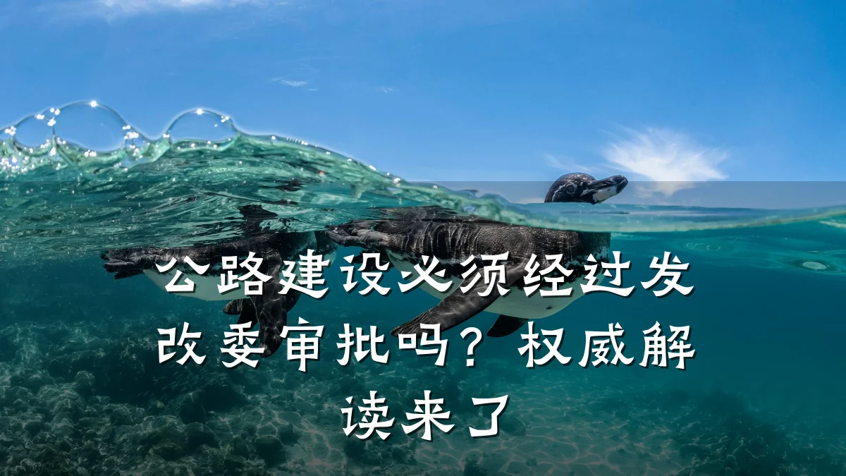 公路建设必须经过发改委审批吗?权威解读来了