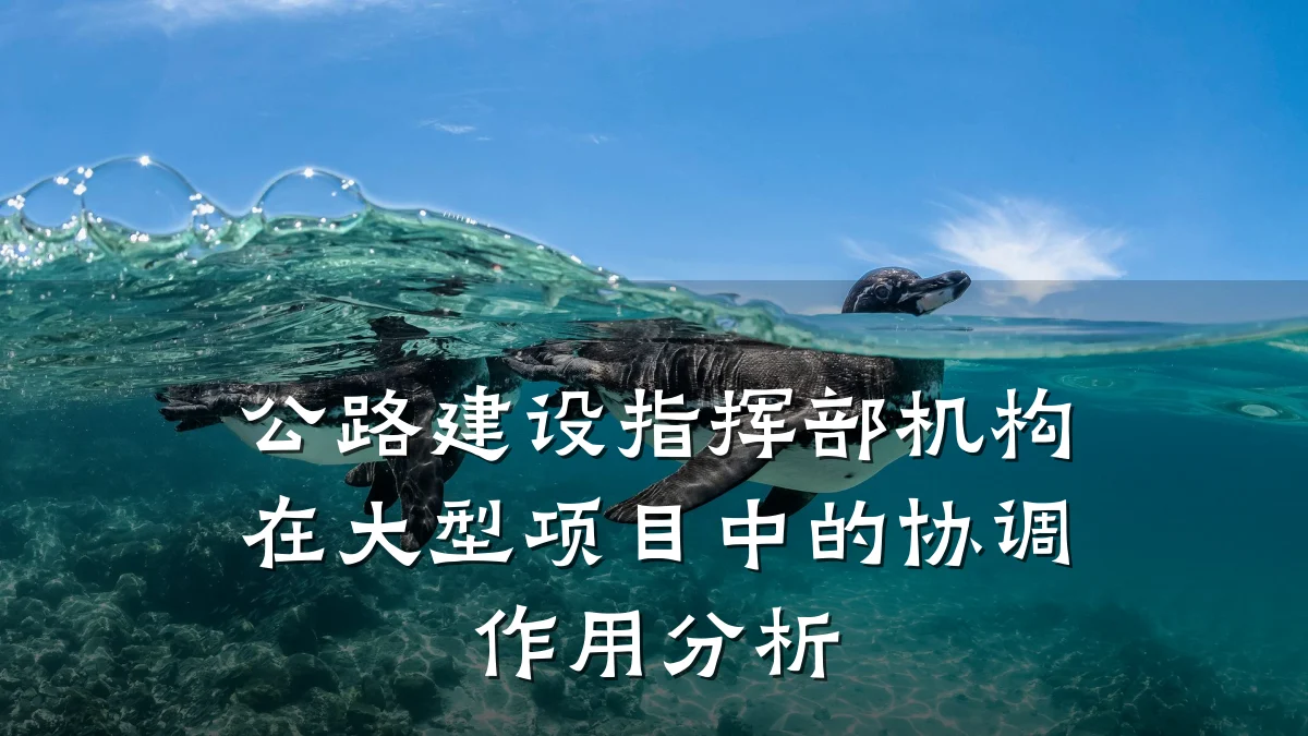 公路建设指挥部机构在大型项目中的协调作用分析