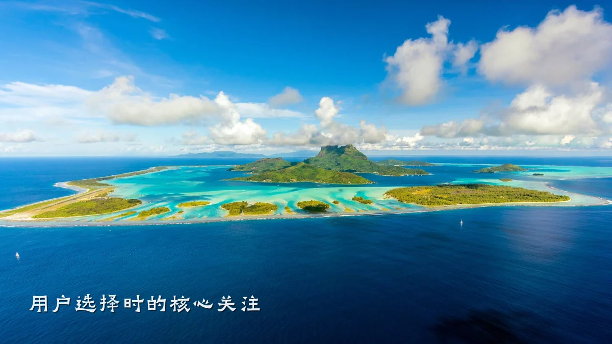用户选择时的核心关注
