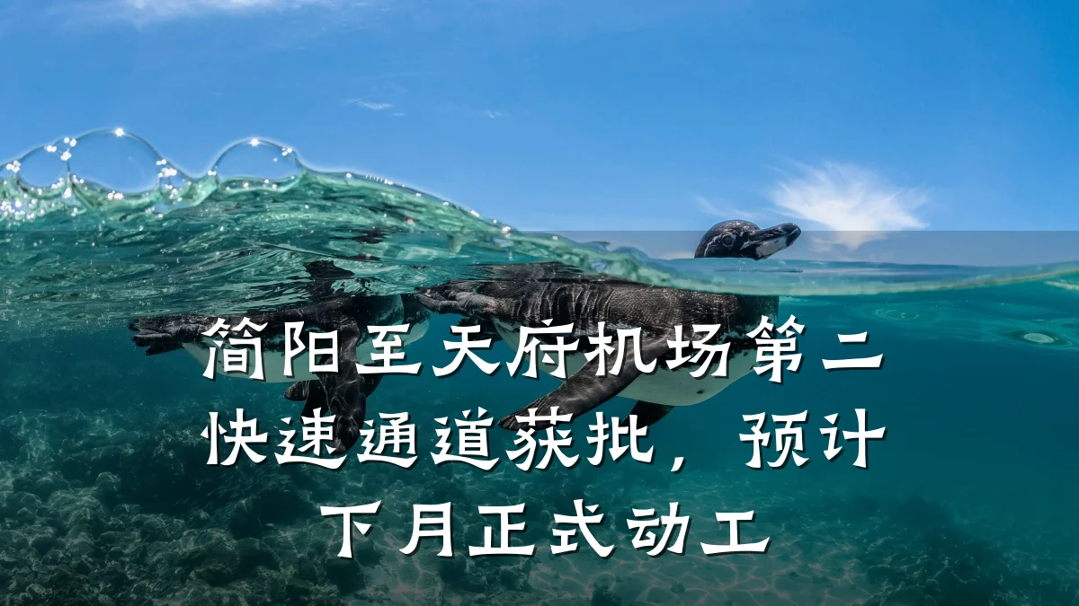 简阳至天府机场第二快速通道获批,预计下月正式动工