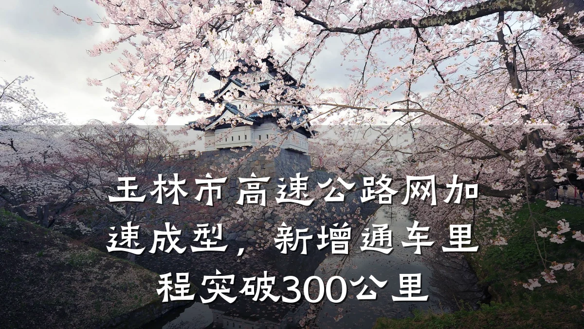 玉林市高速公路网加速成型,新增通车里程突破300公里